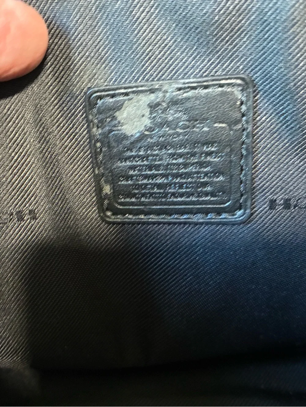 Coach Y2K Denim Patchwork Crossbody
